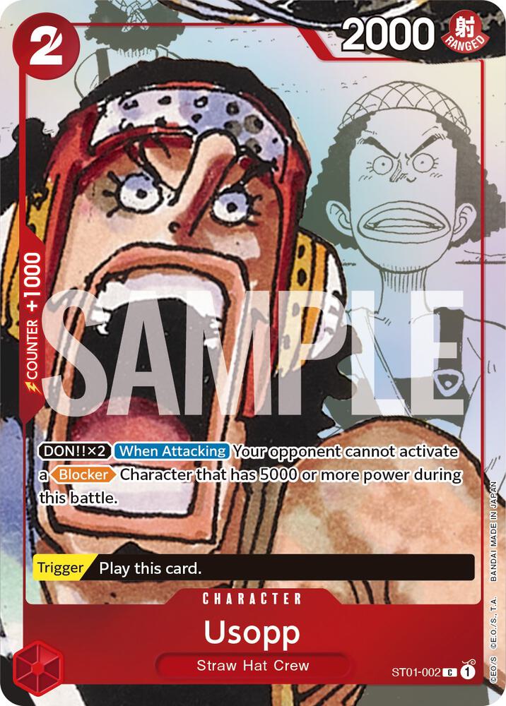 Usopp - ST01-002 (Parallel) - One Piece Promotion Cards (OP-PR)