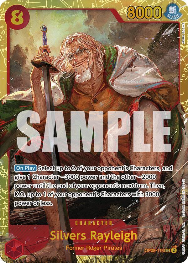 Silvers Rayleigh (Secret Rare) - Two Legends (OP08)
