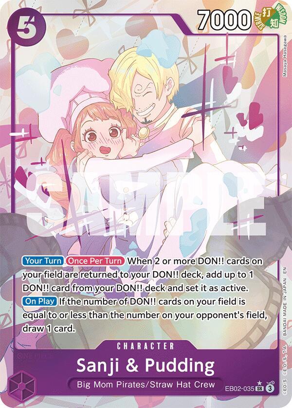 Sanji & Pudding (Parallel) - Extra Booster: Anime 25th Collection (EB-02)