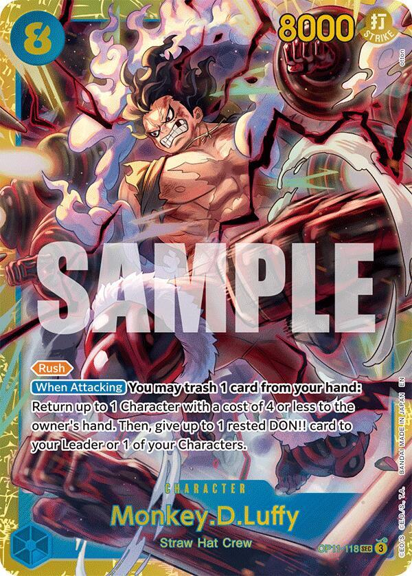 Monkey.D.Luffy (Secret Rare) - A Fist of Divine Speed (OP11)