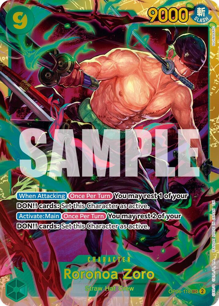 Roronoa Zoro - OP06-118 (Reprint) - Premium Booster -The Best- Vol. 2 (PRB-02)