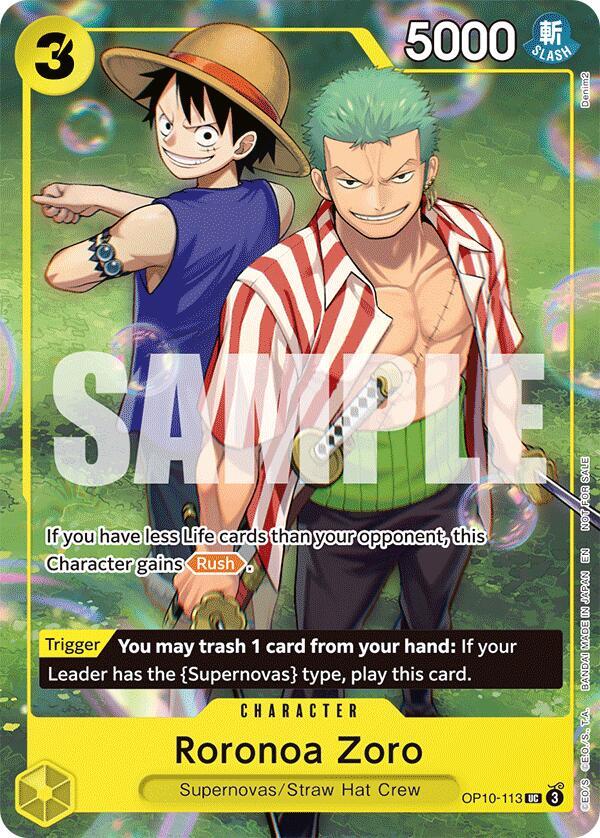 Roronoa Zoro (Learn Together Deck Set - Set Sail Event) - One Piece Promotion Cards (OP-PR)
