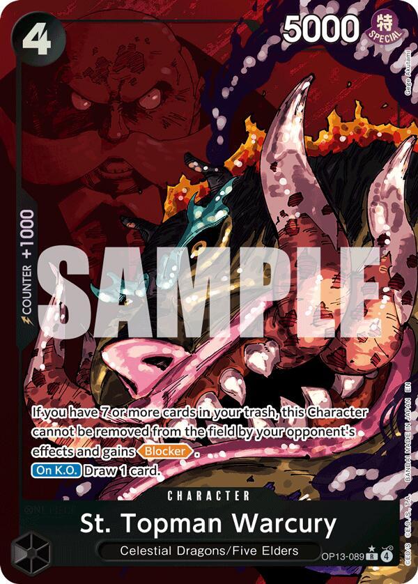 St. Topman Warcury (Alternate Art) - Carrying On His Will (OP13)