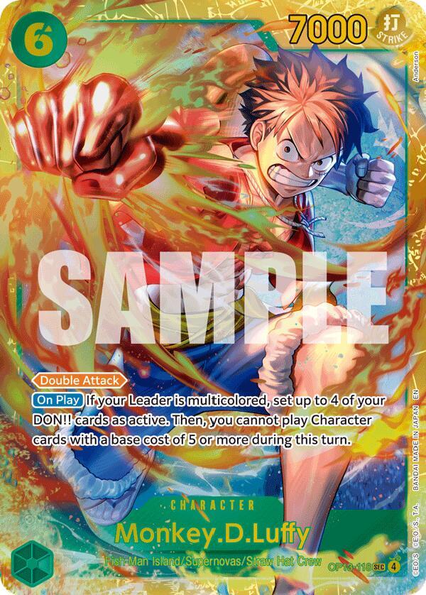 Monkey.D.Luffy (Secret Rare) - Carrying On His Will (OP13)