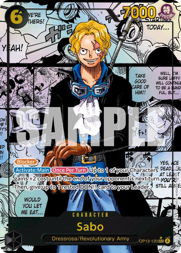 Sabo (Manga) - Carrying On His Will (OP13) NM