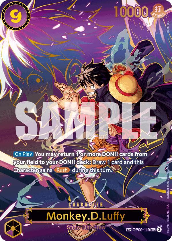 Monkey.D.Luffy - OP09-119 (Special Rare) - Carrying On His Will (OP13)