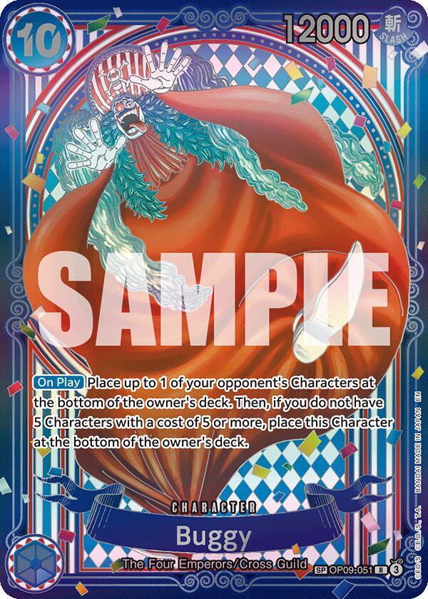 Buggy - OP09-051 (Special Rare) - The Azure Sea's Seven (OP14)