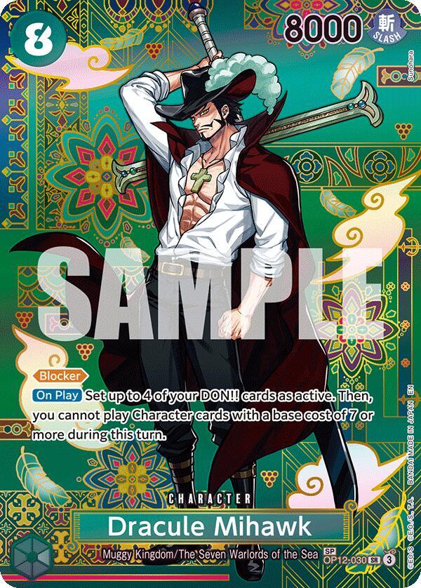 Dracule Mihawk - OP12-030 (Special Rare) - The Azure Sea's Seven (OP14)