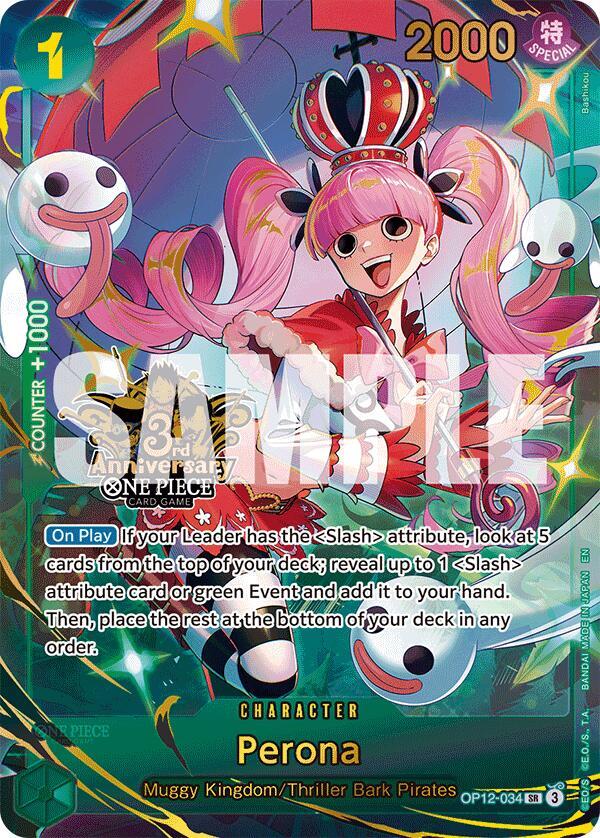 Perona (Japanese Version 3rd Anniversary Set) - One Piece Promotion Cards (OP-PR)