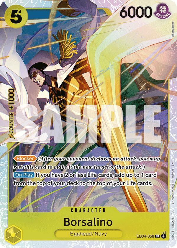 Borsalino (Super Rare) - Adventure on Kami's Island (OP15-EB04)