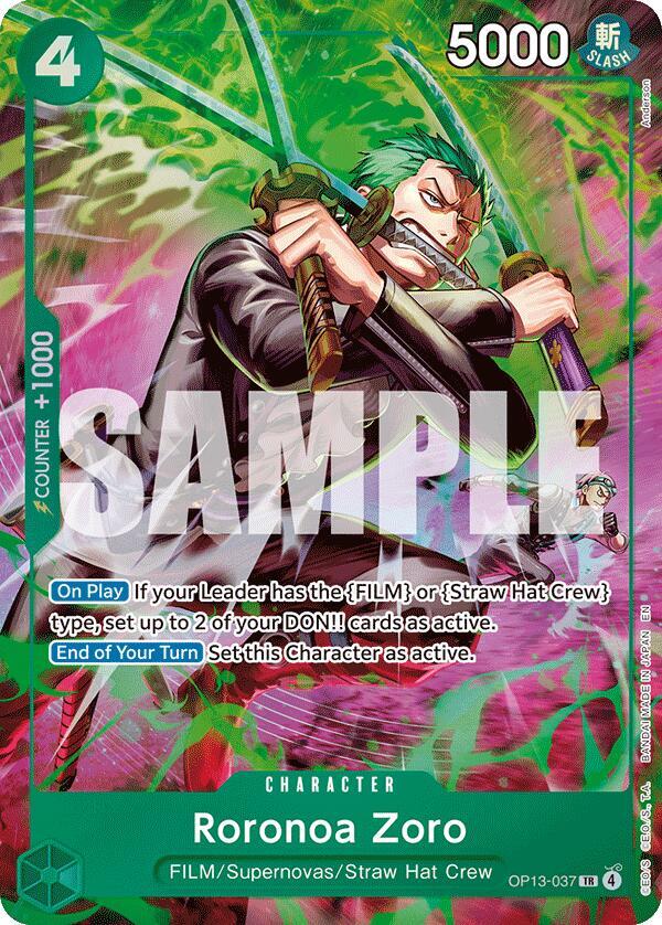 Roronoa Zoro (Treasure Rare) - Adventure on Kami's Island (OP15-EB04)