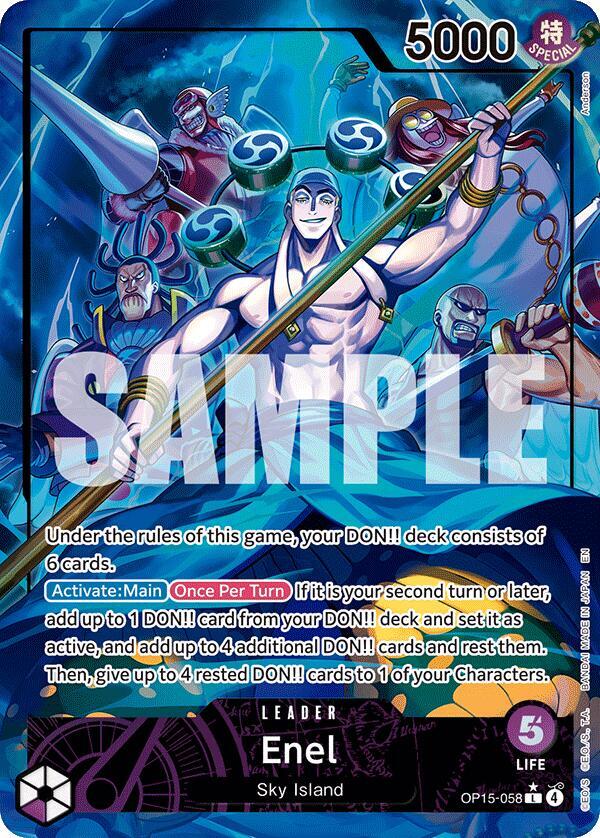 Enel (Leader) - Adventure on Kami's Island (OP15-EB04)