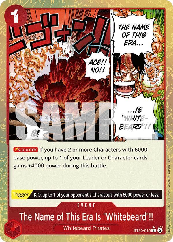 The Name of This Era Is "Whitebeard"!! (Parallel) - Starter Deck EX: Luffy & Ace (ST-30)