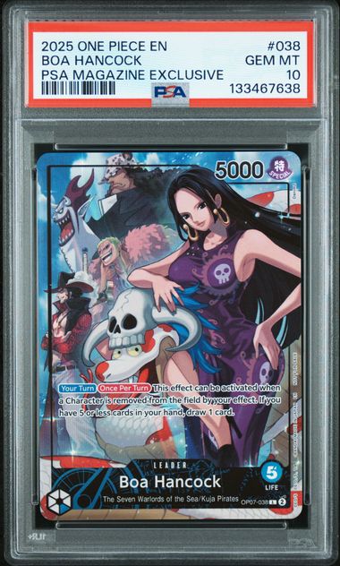 2025 ONE PIECE PROMOS #038 BOA HANCOCK PSA MAGAZINE EXCLUSIVE