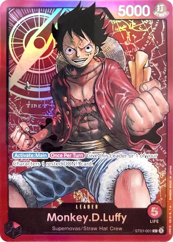 Monkey.D.Luffy (001) - ST-01: Starter Deck 1 Straw Hat Crew (ST-01) PRE ERRATA NM