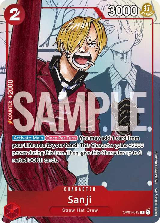 Sanji - OP01-013 (Parallel) - One Piece Promotion Cards (OP-PR)
