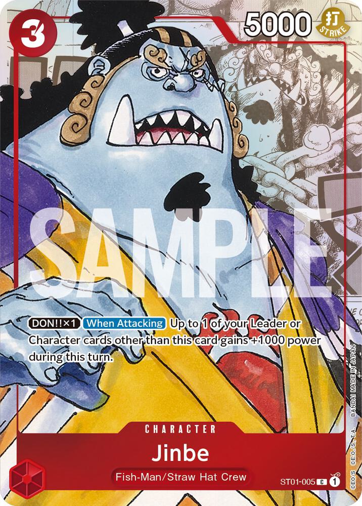 Jinbe - ST01-005 (Parallel) - One Piece Promotion Cards (OP-PR) LP