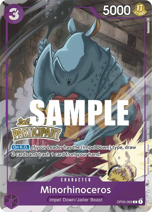 Minorhinoceros (Offline Regional 2023) [Participant] - One Piece Promotion Cards (OP-PR)