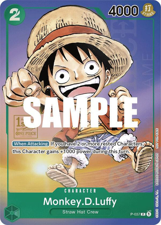 Monkey.D.Luffy (037) (1st Anniversary Tournament) - One Piece Promotion Cards (OP-PR) LP