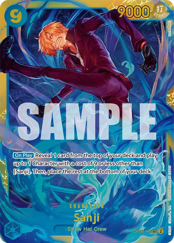 Sanji (Secret Rare) - Wings of the Captain (OP06)