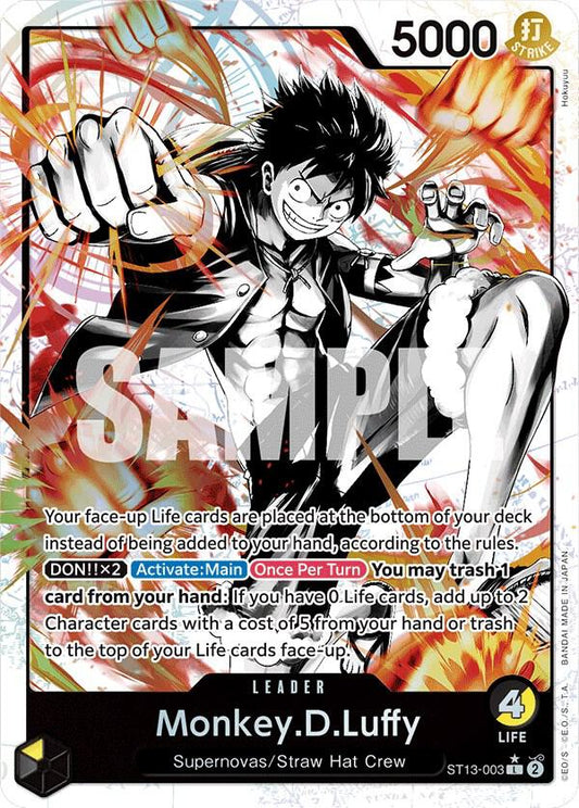 Monkey.D.Luffy (Leader) - Ultra Deck: The Three Brothers (ST-13)