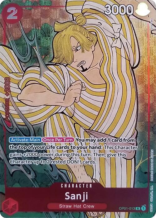 Sanji (English Version 1st Anniversary Set) - One Piece Promotion Cards (OP-PR) NM