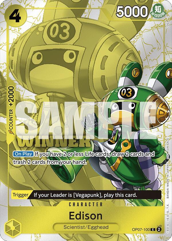 Edison (Winner Pack 2024 Oct.-Dec.) - One Piece Promotion Cards (OP-PR LP)