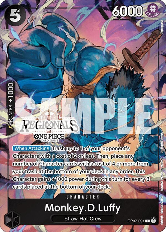 Monkey.D.Luffy (091) (Offline Regional 2024 Vol. 3) - One Piece Promotion Cards (OP-PR)