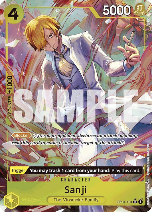 Sanji (OP04-104) (Parallel) - Premium Booster -The Best- (PRB-01)