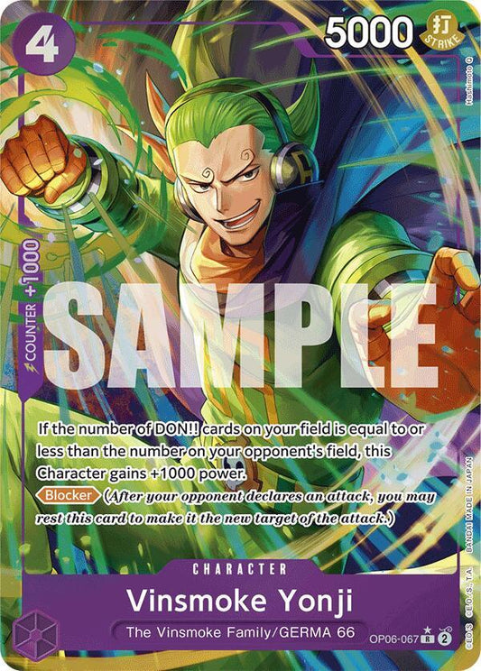 Vinsmoke Yonji (Parallel) - Premium Booster -The Best- (PRB-01)
