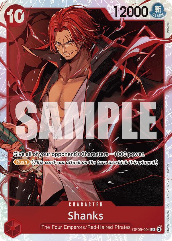 Shanks (Super Rare) - Emperors in the New World (OP09)