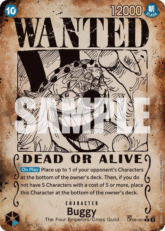 Buggy (Wanted Poster) - Emperors in the New World (OP09)