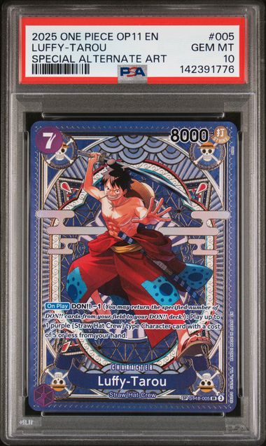 2025 ONE PIECE OP11-A FIST OF DIVINE SPEED #005 LUFFY-TAROU SPECIAL ALTERNATE ART