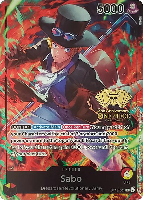 2nd Anniversary Sealed Winner Promo Pack - Luffy, Sabo and Ace