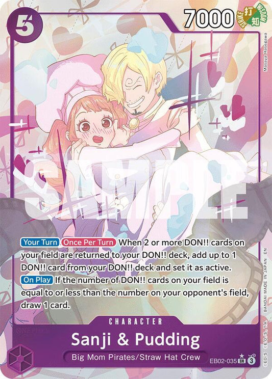 Sanji & Pudding (Parallel) - Extra Booster: Anime 25th Collection (EB-02)