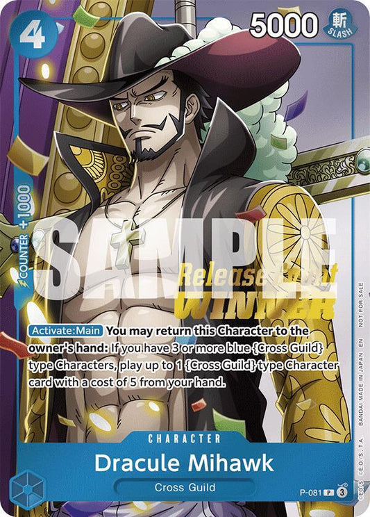Dracule Mihawk (OP11 Release Event Winner) - One Piece Promotion Cards (OP-PR)
