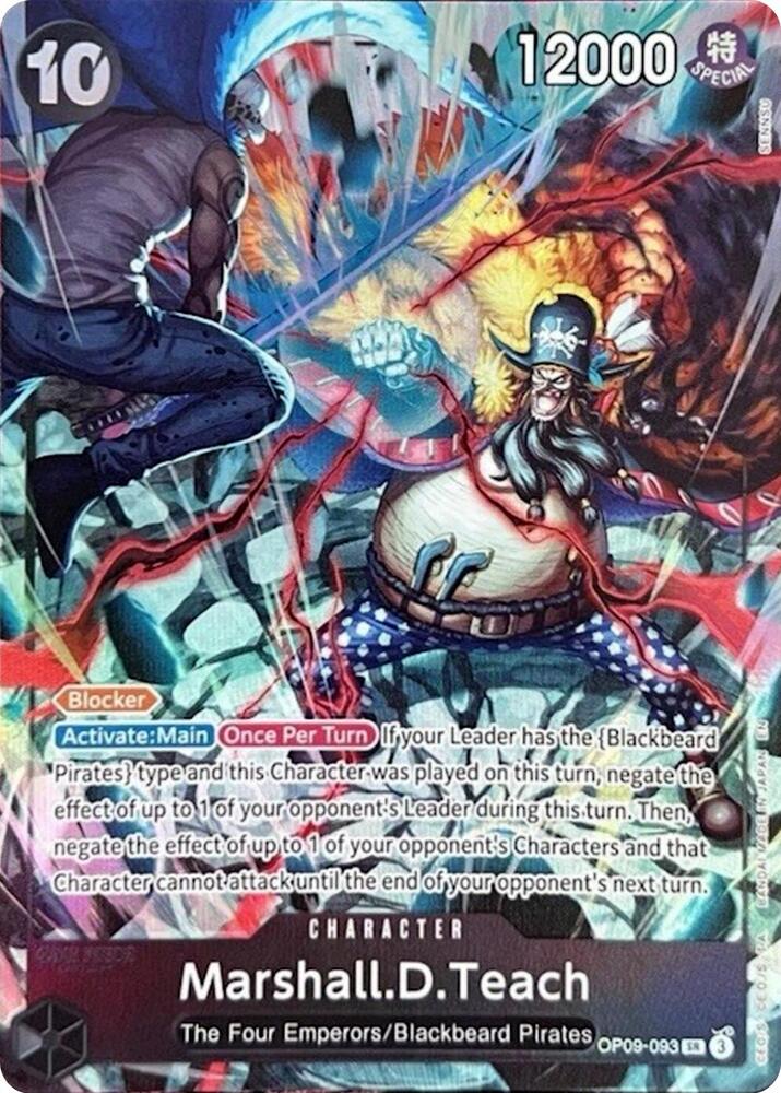 Marshall.D.Teach (093) (English Version 2nd Anniversary Set) - One Piece Promotion Cards (OP-PR)