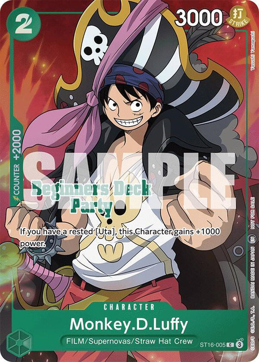 Monkey.D.Luffy (Beginners Deck Party [ST-23] - [ST-28] Winner Pack) - One Piece Promotion Cards (OP-PR)