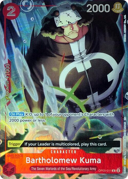 Bartholomew Kuma (Seven Warlords of the Sea Binder Set) - One Piece Promotion Cards (OP-PR)