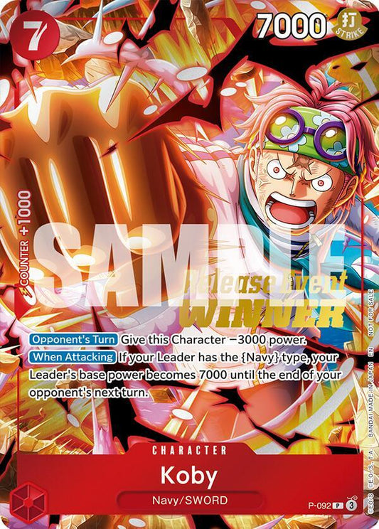 Koby (OP12 Release Event Winner) - One Piece Promotion Cards (OP-PR)