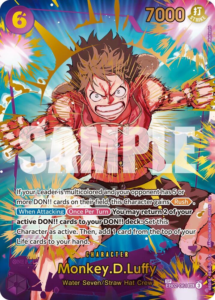 Monkey.D.Luffy - EB02-061 (Special Rare) - Premium Booster -The Best- Vol. 2 (PRB-02) LP