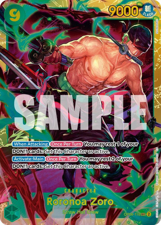 Roronoa Zoro - OP06-118 (Reprint) - Premium Booster -The Best- Vol. 2 (PRB-02)
