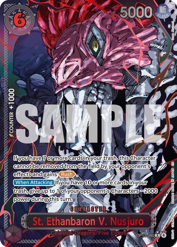 Lot of (5) One Piece English OP13 Five Elders Demon God Pack Set