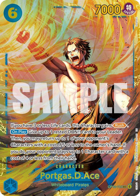 Portgas.D.Ace (Secret Rare) - Carrying On His Will (OP13)