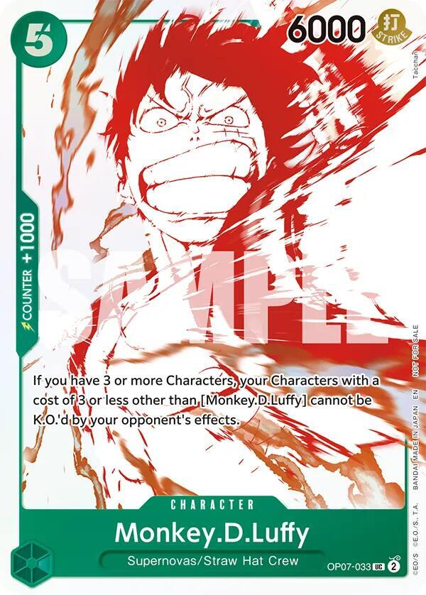 Monkey.D.Luffy - OP07-033 (3rd Anniversary Treasure Campaign Pack) - One Piece Promotion Cards (OP-PR)