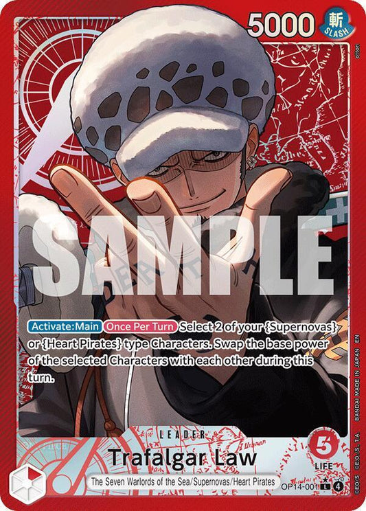 Trafalgar Law - OP14-001 (Leader) - The Azure Sea's Seven (OP14)
