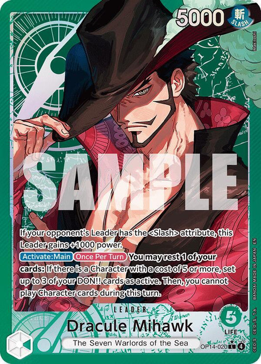 Dracule Mihawk (Leader) - The Azure Sea's Seven (OP14)