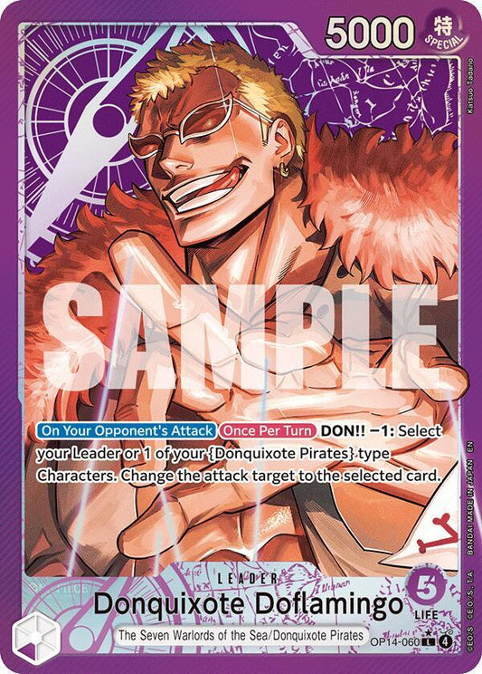 Donquixote Doflamingo - OP14-060 (Parallel) - The Azure Sea's Seven (OP14)