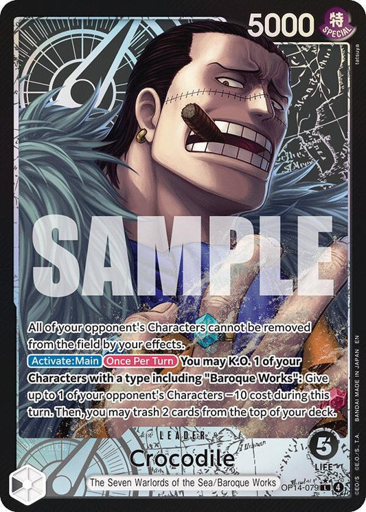 Crocodile - OP14-079 (Leader) - The Azure Sea's Seven (OP14)