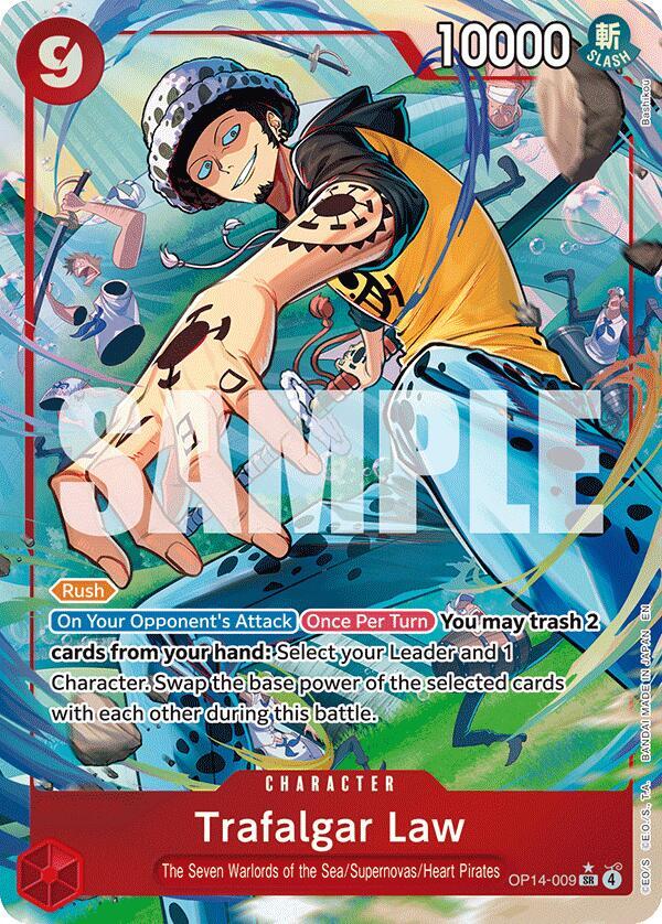 Trafalgar Law - OP14-009 (Parallel) - The Azure Sea's Seven (OP14)